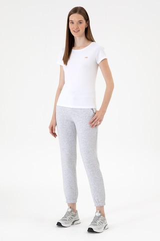 U.S. Polo Assn. Kadın Açık Gri Şardonlu Jogger Eşofman Altı 50313581-VR001