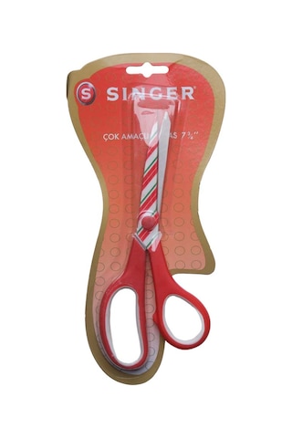 Singer Çok Amaçlı Renkli Saplı Makas Kırmızı C2008P28