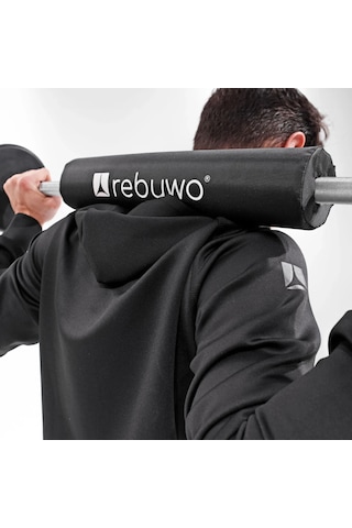 Rebuwo Ağırlık Barı Koruma Pedi Barbell Pad Halter Boyun Koruyucu Siyah