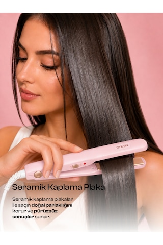 Mini Seyahat Tipi Seramik Saç Düzleştirici, 180-200 C Hızlı Isınma, Seramik Plaka, Led Gösterge Işığı, 100-240v, 360 Döner Kablo