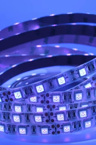 Ultraviyole 2835 Şerit Led 12v Uv Şerit Led Black Light 120 Ledli 5 Metre