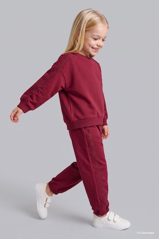 Defacto Pamuklu Regular Fit Uzun Kollu Üst Lastikli Paça Alt 2li Takım Kız Bebek I2904a526aupn39 Pembe-pn39