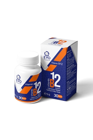 Evo Pharma Vitamin B12 İçeren Takviye Edici Gıda 30 Tablet