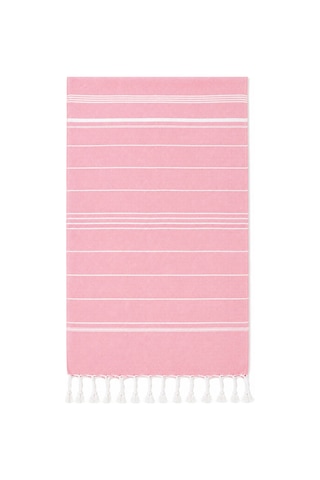 Sultan Peştemal Havlu 100 Pamuklu Deniz Plaj Banyo Peştemali 100x180 Cm Pembe