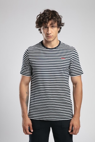 Lee Cooper Skyler Erkek %100 Pamuk O Yaka T-shirt Lacivert-21633 Lacivert