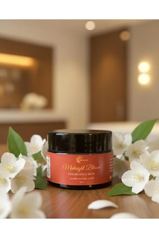 Yasemin Kokulu Masaj Mumu 30 Ml Doğal Bitkisel Yağlı, Nemlendirici Etkili Mum Aromaterapi Yasemin