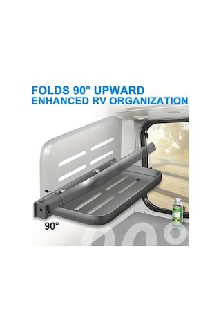 Hightower Pinkinky 90 Katlanır Alüminyum Rv Yerden Raf - Siyah, Dayanıklı Depolama Ünitesi
