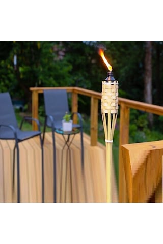 Vıp Qualıty 50pcs 90 Cm Bamboo Torch 50 Adet 90 Cm Bambu Meşale Bahçe Aydınlatma Toptan Bambu Meşale