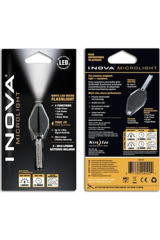 Inova Microlight Micro Led Beyaz Işık Şeffaf Gövde Beyaz