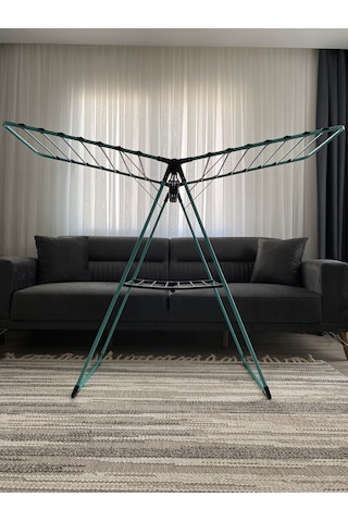 Turkuaz Renkli Kanatlı Kurutmalık Elbise Çamaşır Kurutmalığı Kalı