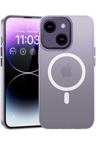 Benks Apple Uyumlu iPhone 14 Kılıf Sararmayan Wireless Şarj Destekli Benks Magnetik Haze Kapak ZORE-273703