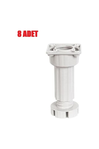 Ayarlanabilir Baza Mutfak Dolap Tezgah Ayağı 10-15cm 8 Adet Beyaz Ayarlanabilir Baza Mutfak Dolap Tezgah Ayağı 10-15cm 8 Adet Beyaz