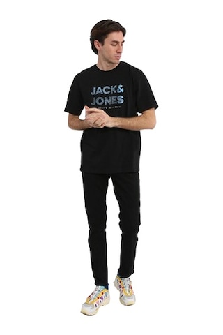Jack & Jones Klasik Logo Baskılı Tişört Year 12249665 Siyah