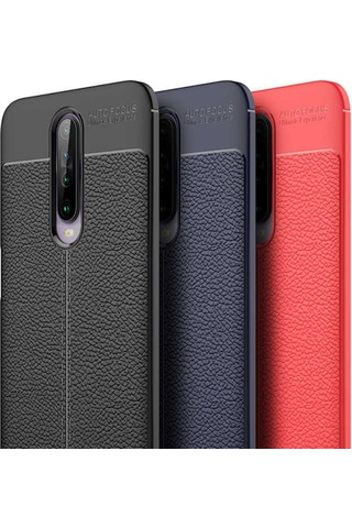 Xiaomi Poco X2 Kılıf Deri Tarzı Niss Silikon Case