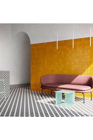 VitrA 10x10 Retromix Fon Amber Sarı Parlak Duvar Karosu K94842380