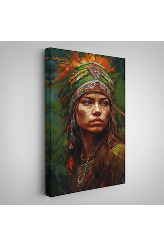 Miyrem^ Canvas Serie Kızıldereli Güzel Kız Tablosu-7774