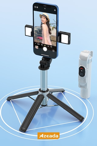Jopus Bluetoothlu Ve Şarjlı Kumandalı Led Işıklı Selfie Çubuğu Tripod Özellikli