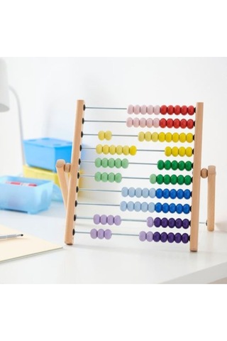 Ikea Underhalla Çok Renkli Eğitici Çocuk Abaküs 33 Cm