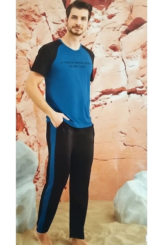 Arcan | Erkek Kısa Kol Pijama Takımı %100 Pamuk (532089898)