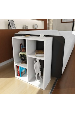 Dekorister Lupus Yan Sehpa Beyaz