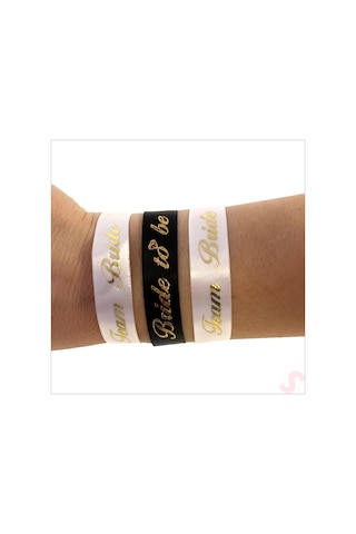 Bride To Be Ve Team Bride Bieklik, 5 Adet - Altın