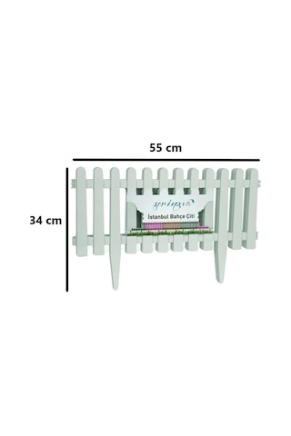 Omnipazar So-ıbc1 Eko İstanbul Bahçe Çiti 4'lü Set 55x34 Cm Kirli Beyaz