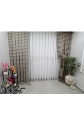 Nivemeshome 2572 Eylülzade Gold Detay 1/2,5 Pileli Tül Perde Apm Ekru