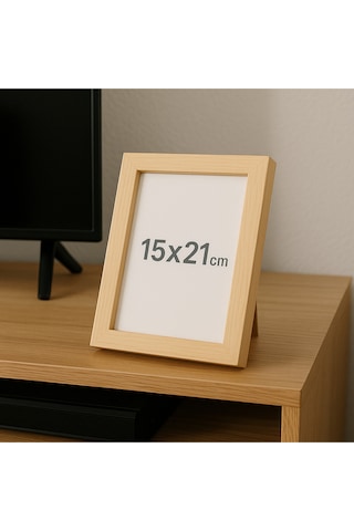 Ahşap Fotoğraf Çerçevesi 15x21 Cm 1. Sınıf Pürüzsüz Yüzey Masaüstü & Dekoratif