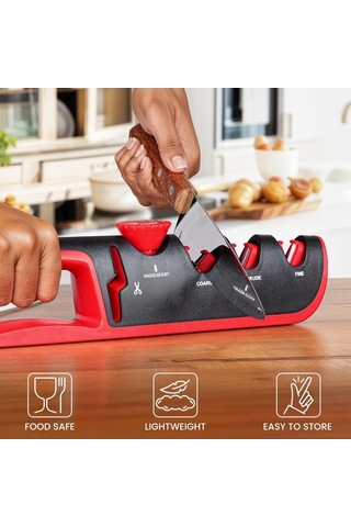 Maoyaya 6 Ayarlanabilir Açı, Mutfak Bıçağı Bileyici, Pratik Mutfak Bıçakları Ve