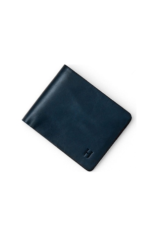 Eldridge Erkek Lacivert Plus Color Deri İnce Tasarım Çok Bölmeli Rfid Korumalı Cüzdan Lacivert