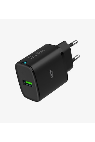 Linktech Micro Usb Şarj Aleti - Siyah - Telefon Hızlı Şarj Aleti - 12w Micro Usb Kablolu Şarj Cihazı