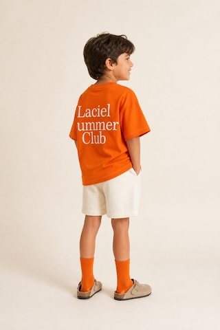 Eray Alp Kids Unisex Çocuk Turuncu Tişört Yazlık Günlük Model