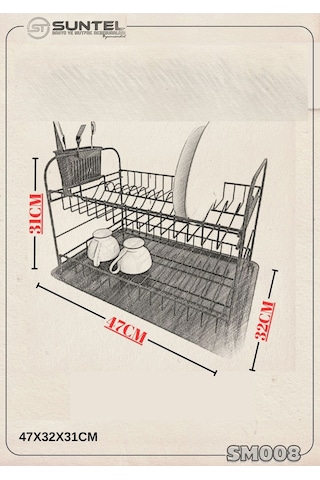 Suntel Suntel Katlanabilir İki Katlı Tabaklık Diğer