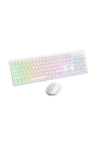 Everest Km-319bt Q Türkçe Rgb Kablosuz Oyuncu Klavye Mouse Seti Diğer