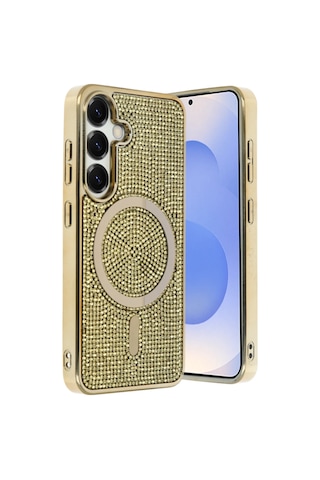 Joko - 333 - Samsung Galaxy Uyumlu S25 Helen Magsafe Kapak - Glblseme - - Gold