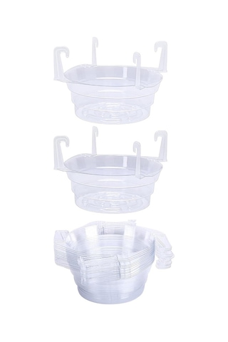 15 Adet Askılı Bitki Su Tutucu-8 İnç Şeffaf Plastik Bitki