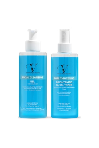 Vitanova Gözenek Sıkılaştırıcı ve Aydınlatıcı Tonik 250 ML + Arındırıcı ve Canlandırıcı Yüz Yıkama Jeli 250 ML