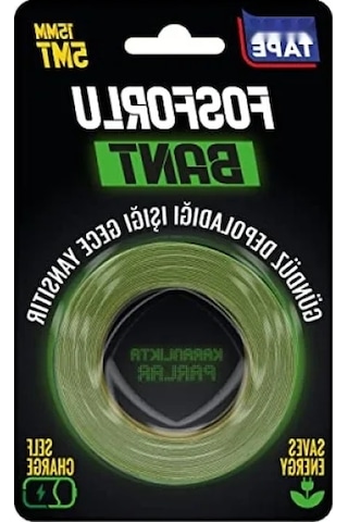 Fosforlu Bant - 15mm X 5mt, Yeşil