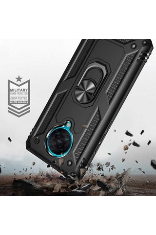 Xiaomi Redmi K30 Pro Kılıf Yüzüklü Zırh Tank Vega