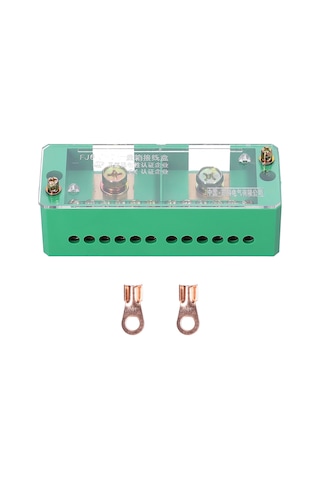 Hombey 60a 600v Ev Tipi Taşınabilir Kabloları Hızlı Bağlayan 2 Giriş 12 Çıkışlı Bakır Uçlu İzolasyonlu Dağıtım Kutusu