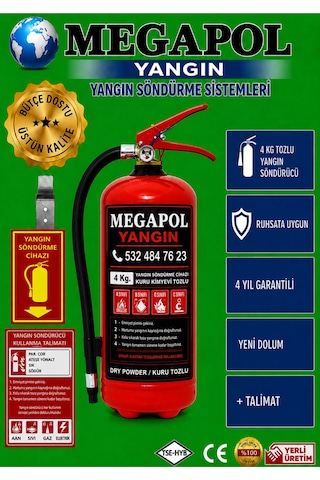 12 Kg Abc Kuru Kimyevi Tozlu Yangın Söndürme Cihazı. Yangın Söndürme Tüpü. Yangın Tüpü. Yangın Söndürücü. Yangın Söndürme Cihazları