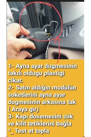 Doblo D4 Soketli Kilide Duyarlı Ayna Katlama Kiti