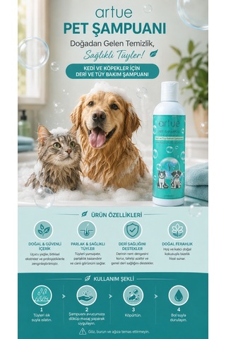 Kedi Ve Köpekler İçin Bakım Şampuanı