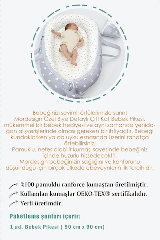 Çift Kat Bebek Pikesi, Yenidoğan İçin Kundak Battaniye, Animal Serisi 90 x 90