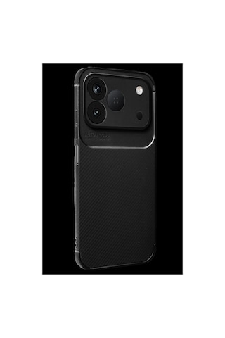 Newface Tecno Spark 50 4g Auto Focus Karbon Kapak - Siyah
