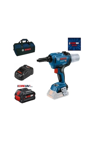 Bosch Grg 18v-16 Tek Akülü Perçin Makinası 8 Amper Bez Çantalı