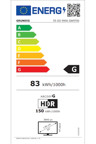Grundig 55 GO 990A 55" 4K UHD Google Smart OLED TV