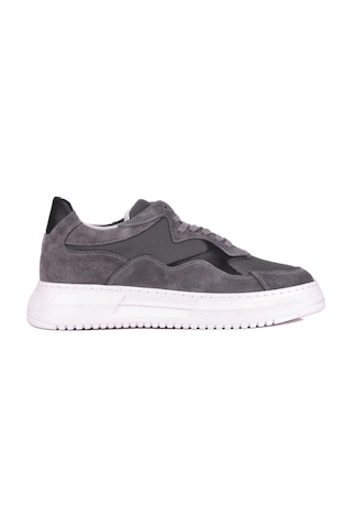 Shoetyle - Gri Süet Bağcıklı Erkek Sneaker 115-602-1334 Gri