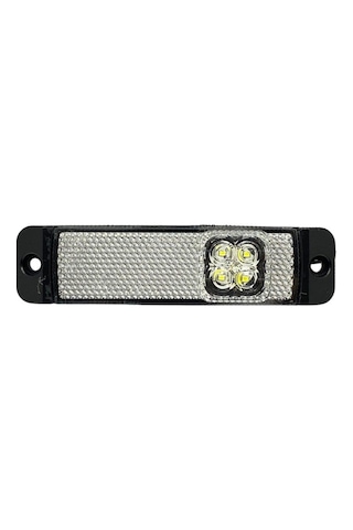 12v-24v Yan İkaz-park Lambası Side Marker Ledli Beyaz Krone Tip Dorse 130 32 Mm