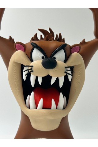 Tazmanya Canavarı Figürü 3d Baskı 22 Cm Yüksekliğinde Tazmanya Canavarı